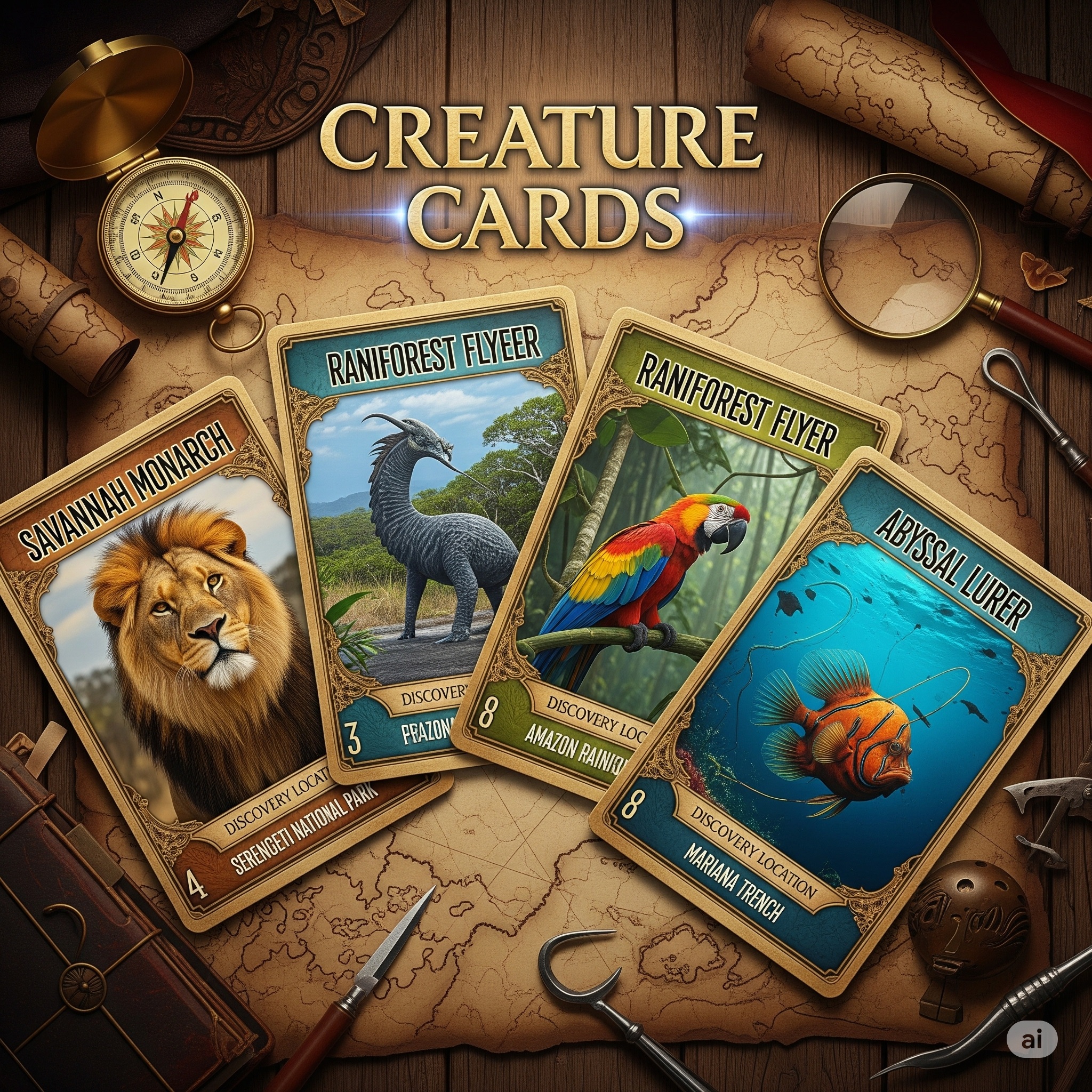 Species collectible cards